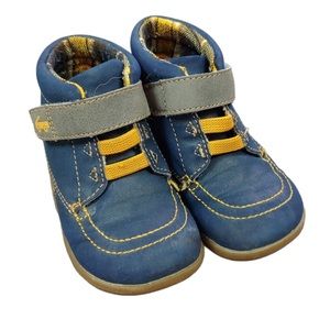 See Kai Run Blue Toddler Boy Boots size 8